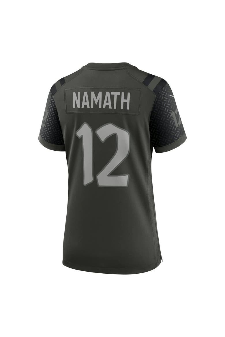 Women's Nike Joe Namath Gotham Green New York Jets 2025 Rivalries Collection Retired Player Game Jersey, Alternate, color, Green