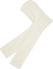 Isabel Marant Honorine Hooded Cable Stitch Virgin Wool & Alpaca Scarf