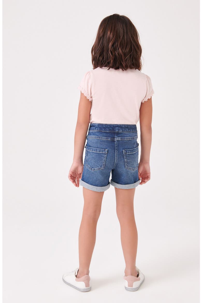 Kids' Daisy Embroidered Cotton Pocket T-Shirt, Alternate, color, PINK