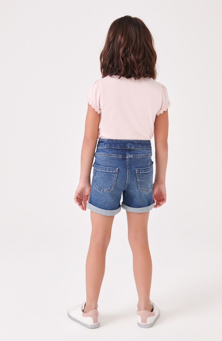 NEXT Kids' Daisy Embroidered Cotton Pocket T-Shirt, Alternate, color, Pink