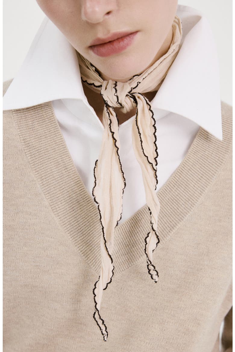 V-Neck Sweater, Alternate, color, LIGHT/ PASTEL BEIGE