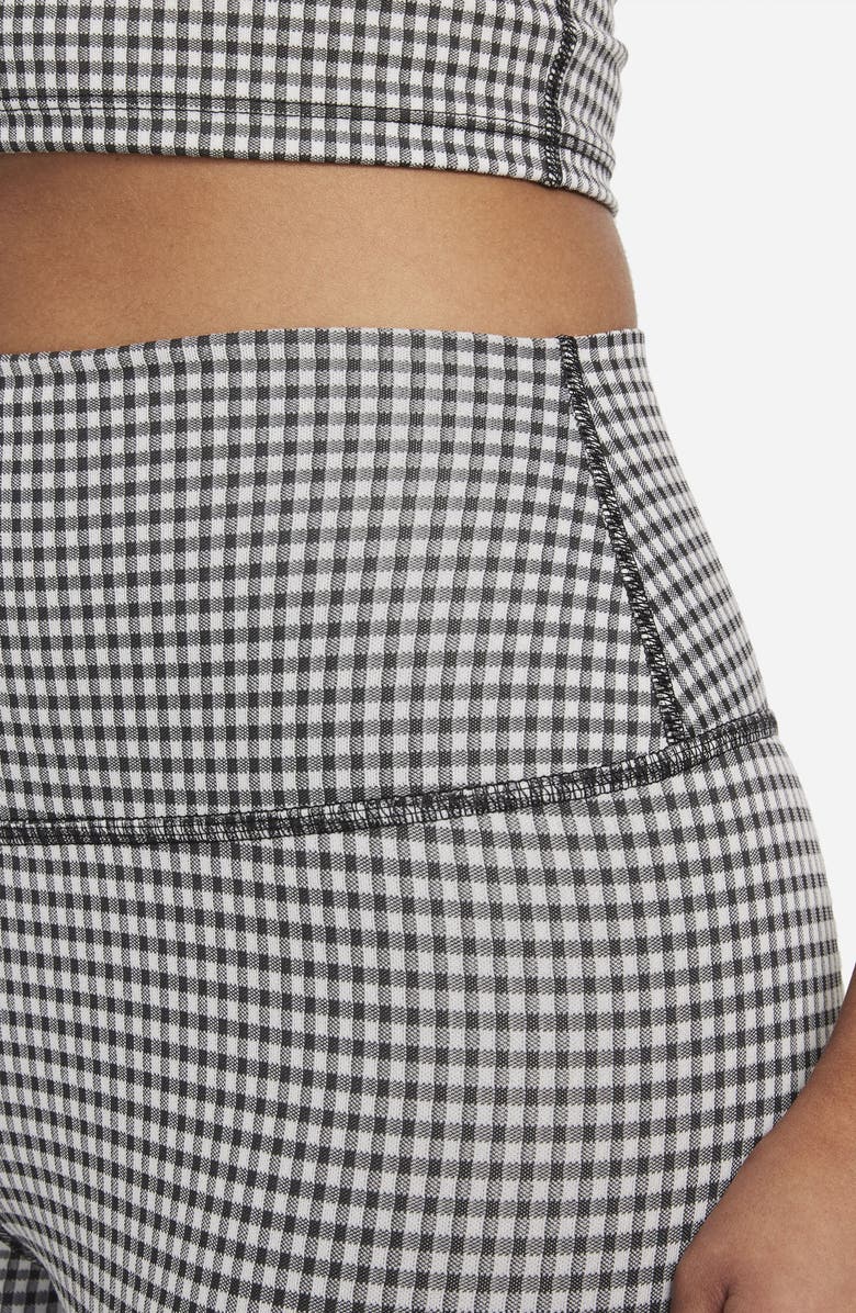 Nike Yoga Gingham High Waist Crop Leggings, Alternate, color, 