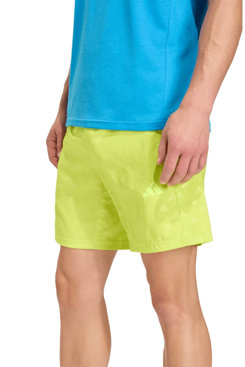 Workout Essentials Brandlove Climacool Woven Shorts, Alternate, color, SEMI SOLAR YELLOW