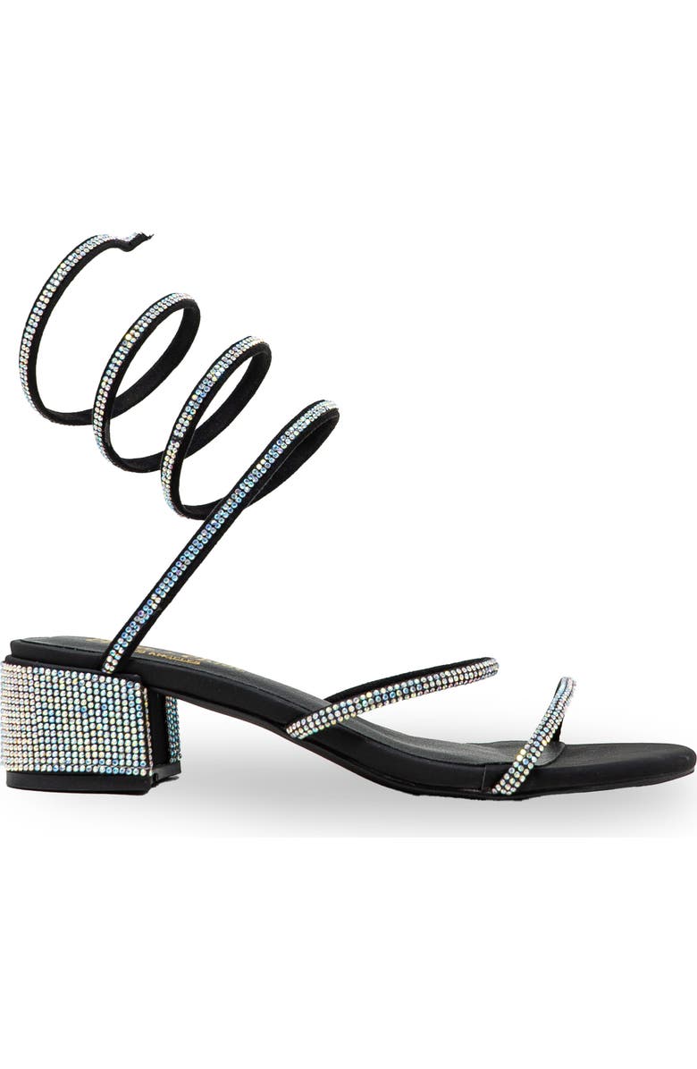 CHASE AND CHLOE Ankle Coil Sandal, Alternate, color,