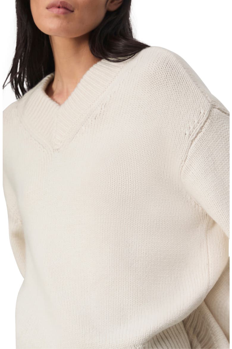 Danica Wool & Cashmere V-Neck Sweater, Alternate, color, IVORY
