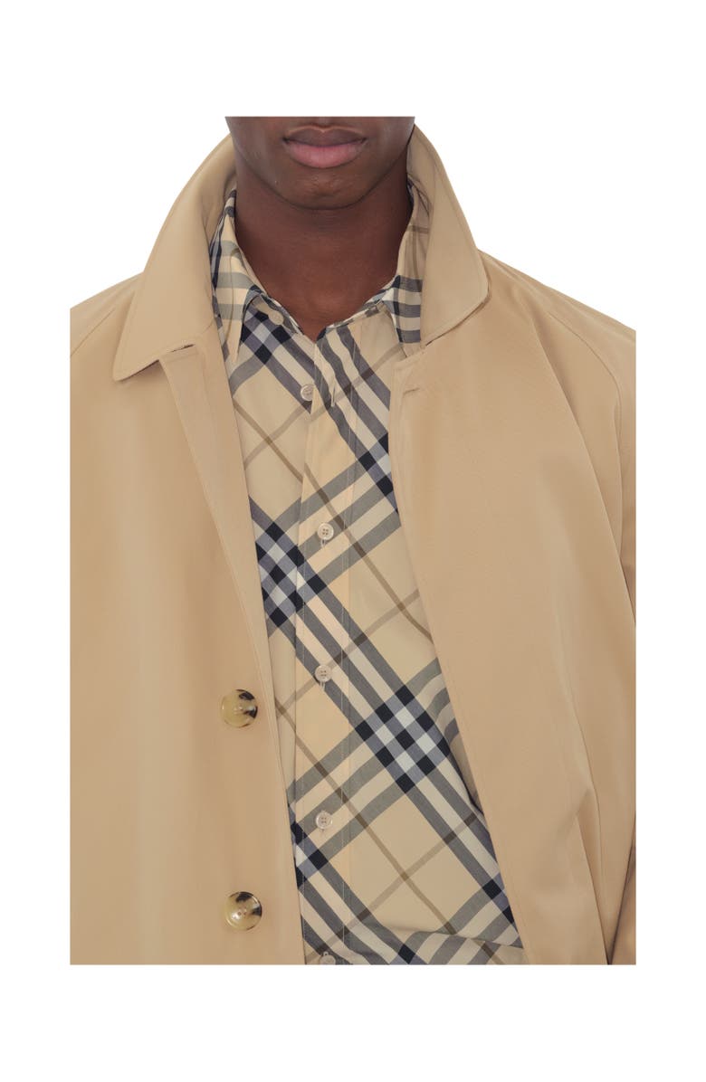 Burberry Long Camden Heritage Car Coat, Alternate, color, Honey
