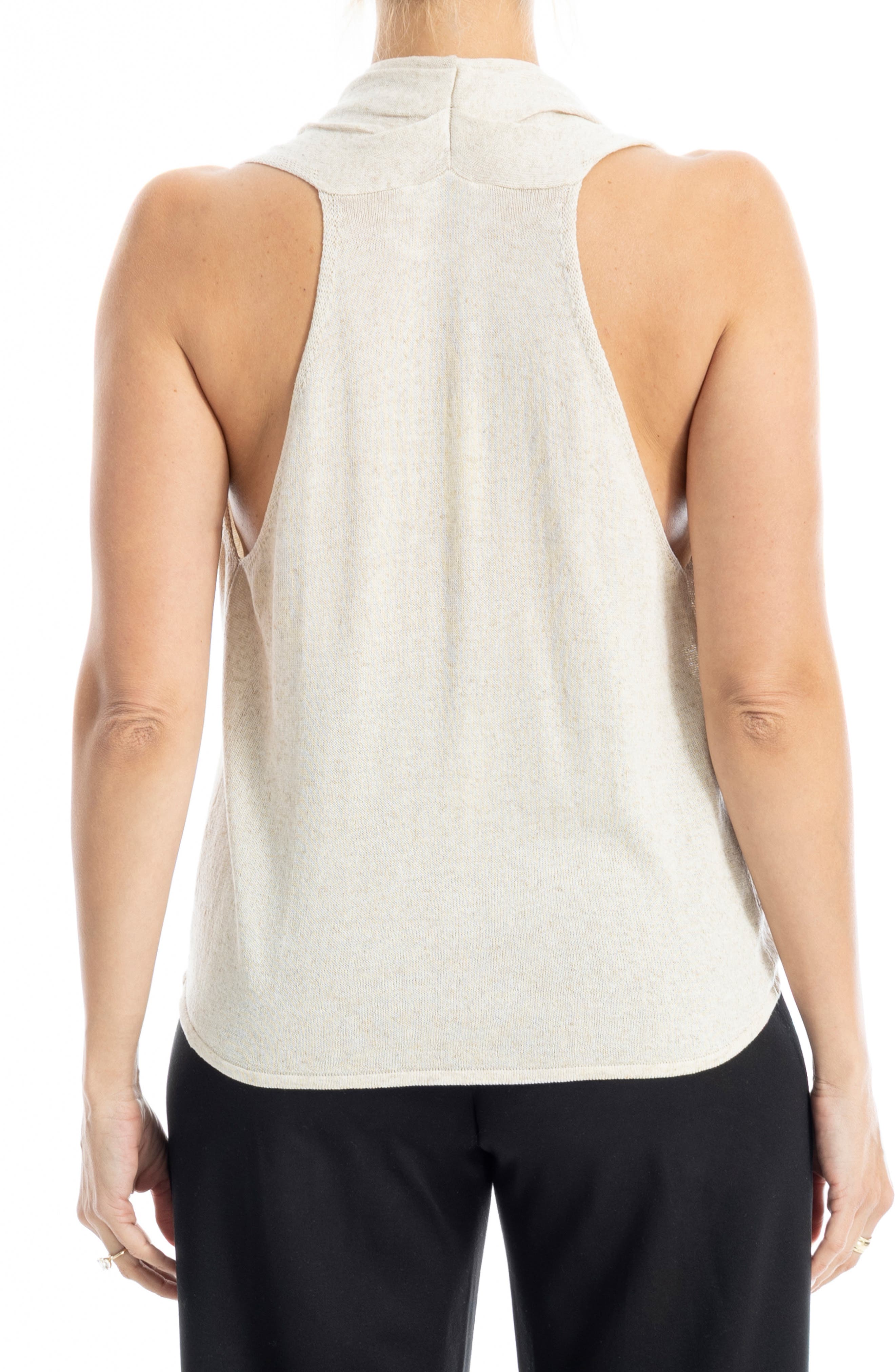 Faux Wrap Sleeveless Sweater - image 4