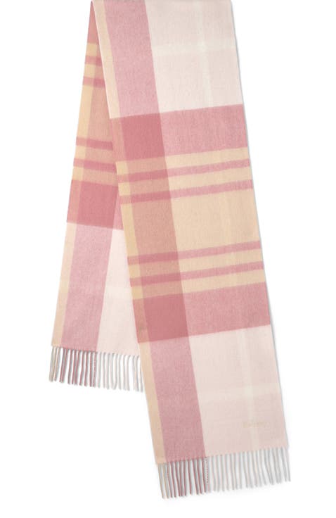 Small Check Merino Wool Scarf