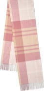 Mulberry Small Check Merino Wool Scarf