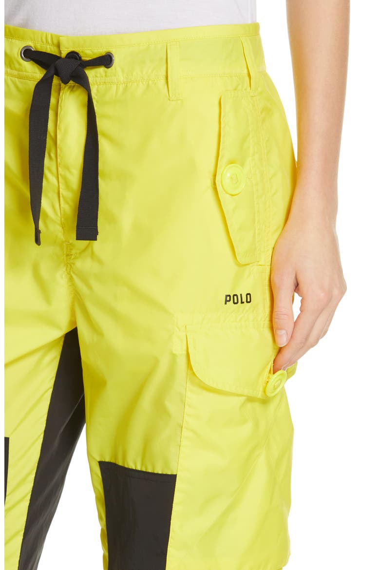 Colorblock Cargo Pants, Alternate, color, OPTIC YELLOW/ POLO BLACK