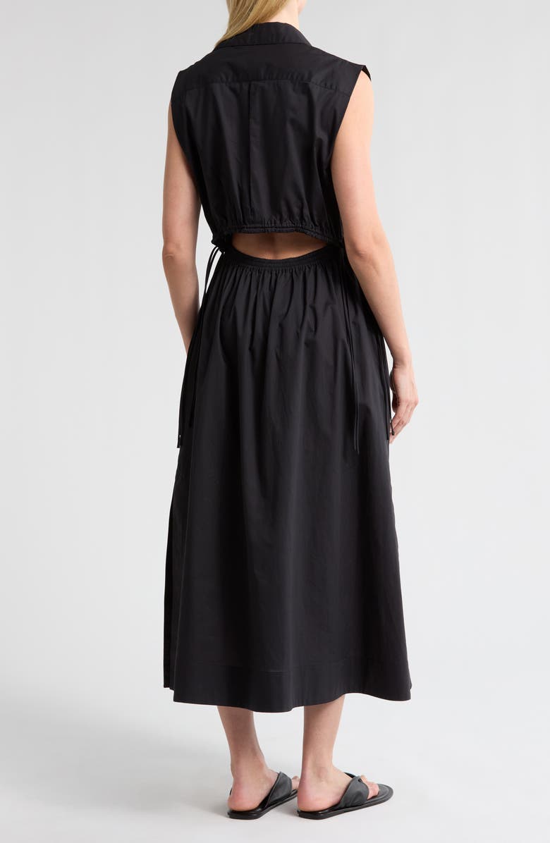 rag & bone Joan Sleeveless Poplin A-Line Dress, Alternate, color, Black