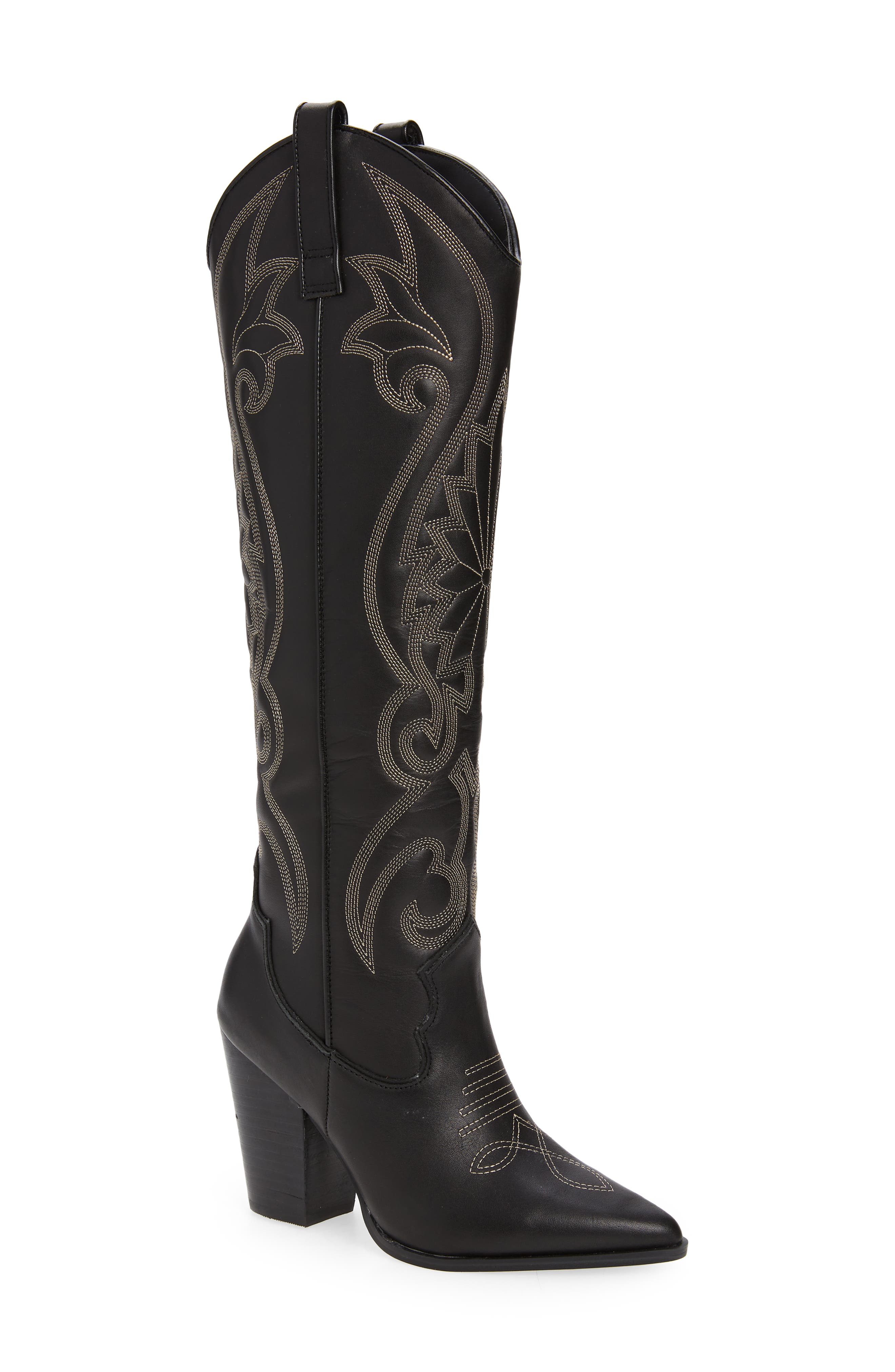 Steve Madden Lasso Knee High Western Boot, Main, color, 