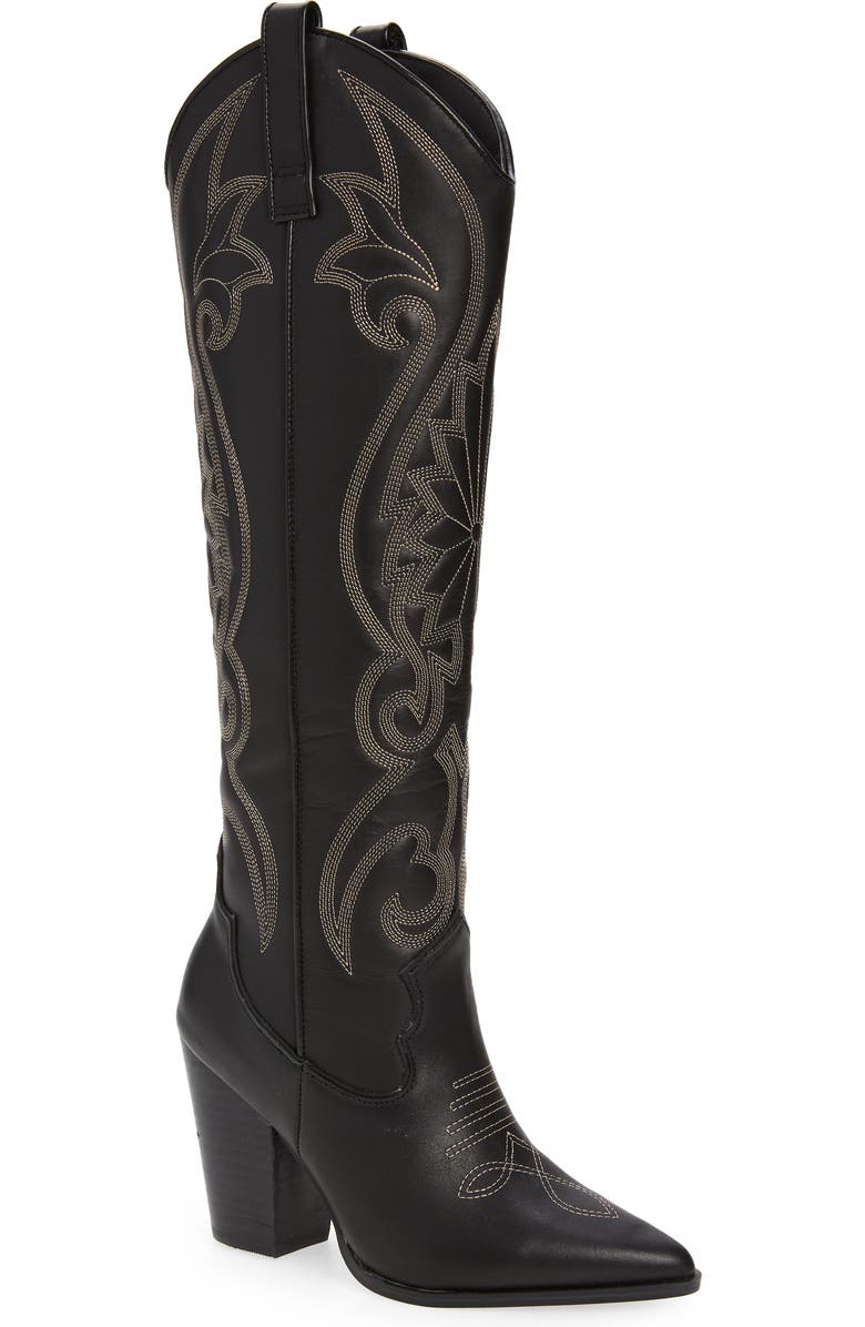 Steve Madden Lasso Knee High Western Boot, Main, color,
