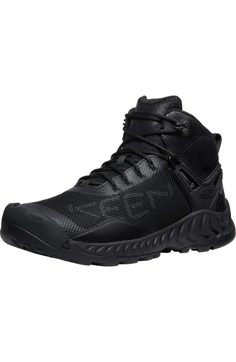 KEEN NXIS Evo Mid Waterproof Lace-Up Hiking Boot, Main, color,