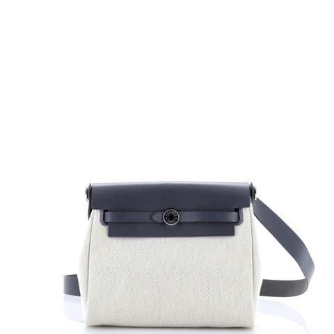 Herbag Zip Toile and Leather 20