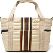 THINK ROYLN Jetset Wingman Colorblock Luxe Stripe Tote