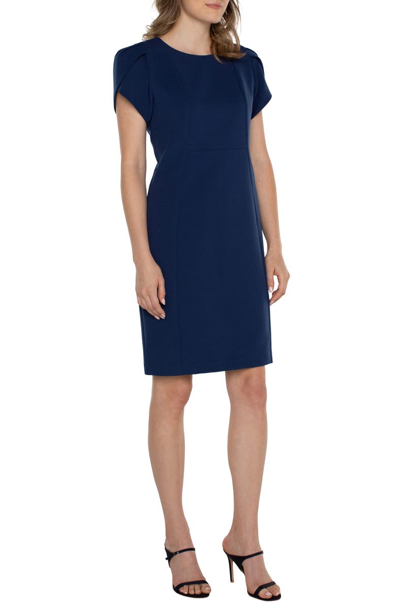 Liverpool Los Angeles Short Sleeve Sheath Dress, Alternate, color, 