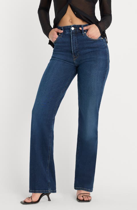 Good Petite Straight Leg High Waist Jeans