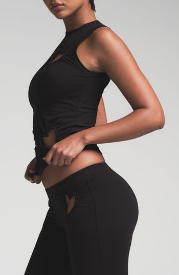 SKIMS ブラックハートカットアウト タンクトップ Skims DUPE X-Large Black Heart Cut Out Tank Top NWT | eBay