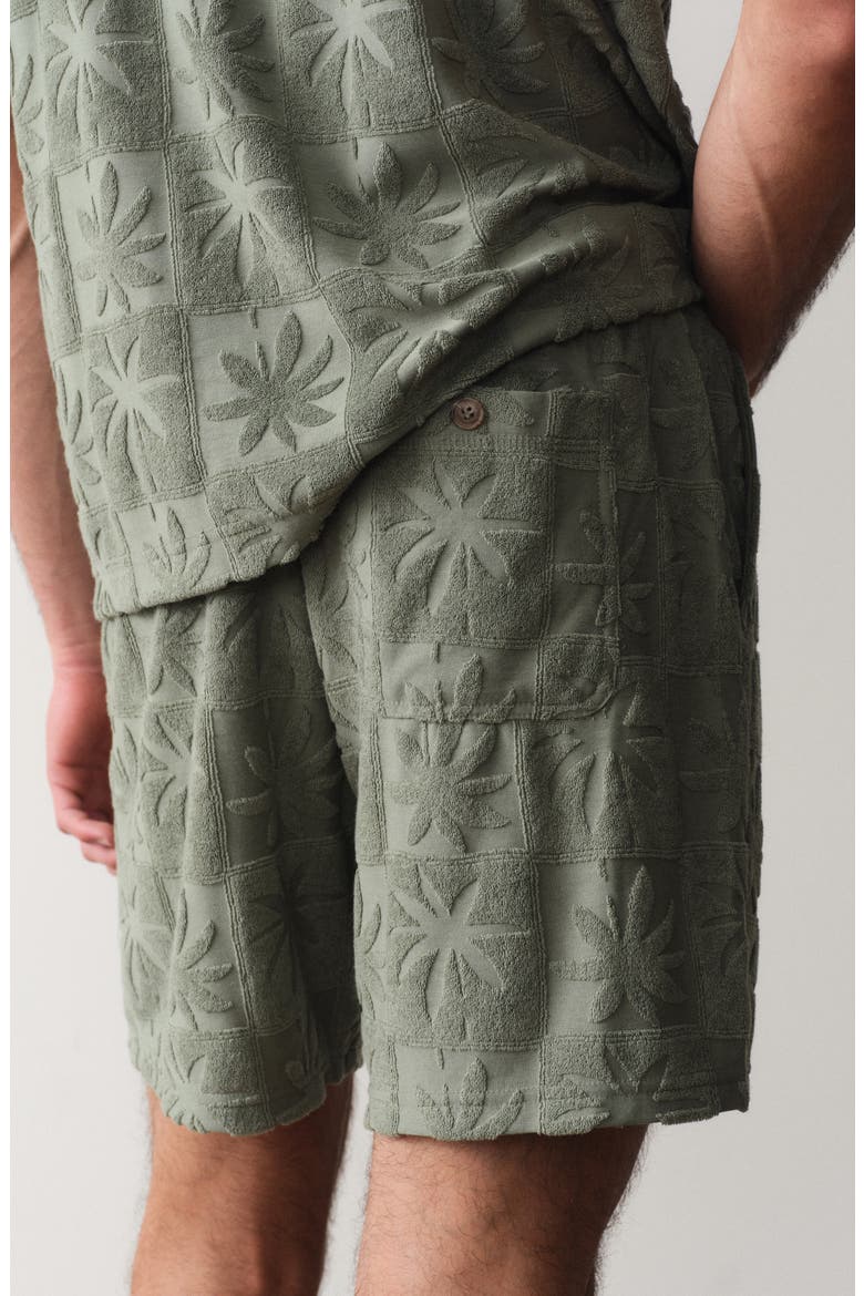 Rico Terry Drawstring Shorts, Alternate, color, SEA SPRAY