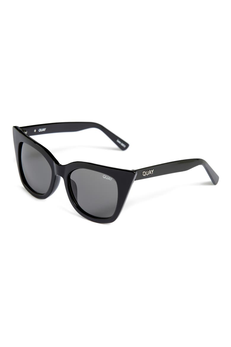 Australia Harper 53mm Cat Eye Sunglasses, Alternate, color, BLACK/ SMOKE