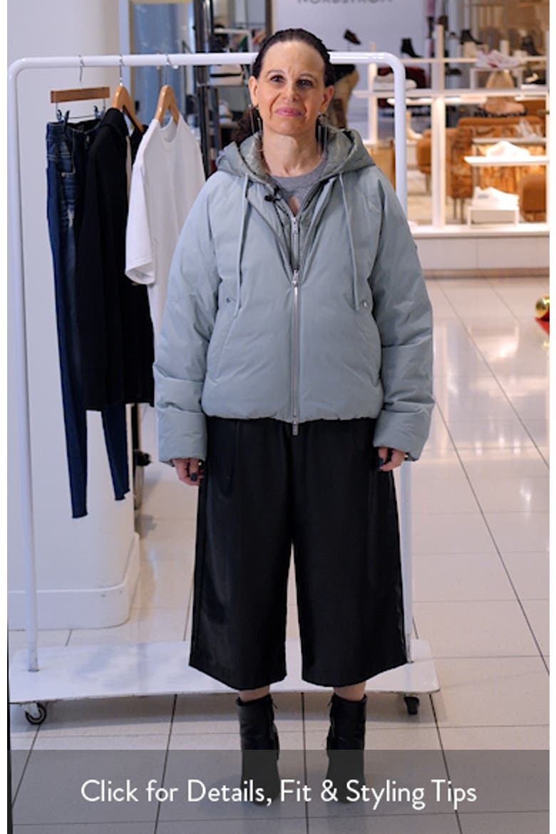 Tegan Water Repellent Layered Down Bomber Jacket video