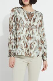 Lysse Tanni Crewneck Satin Blouse