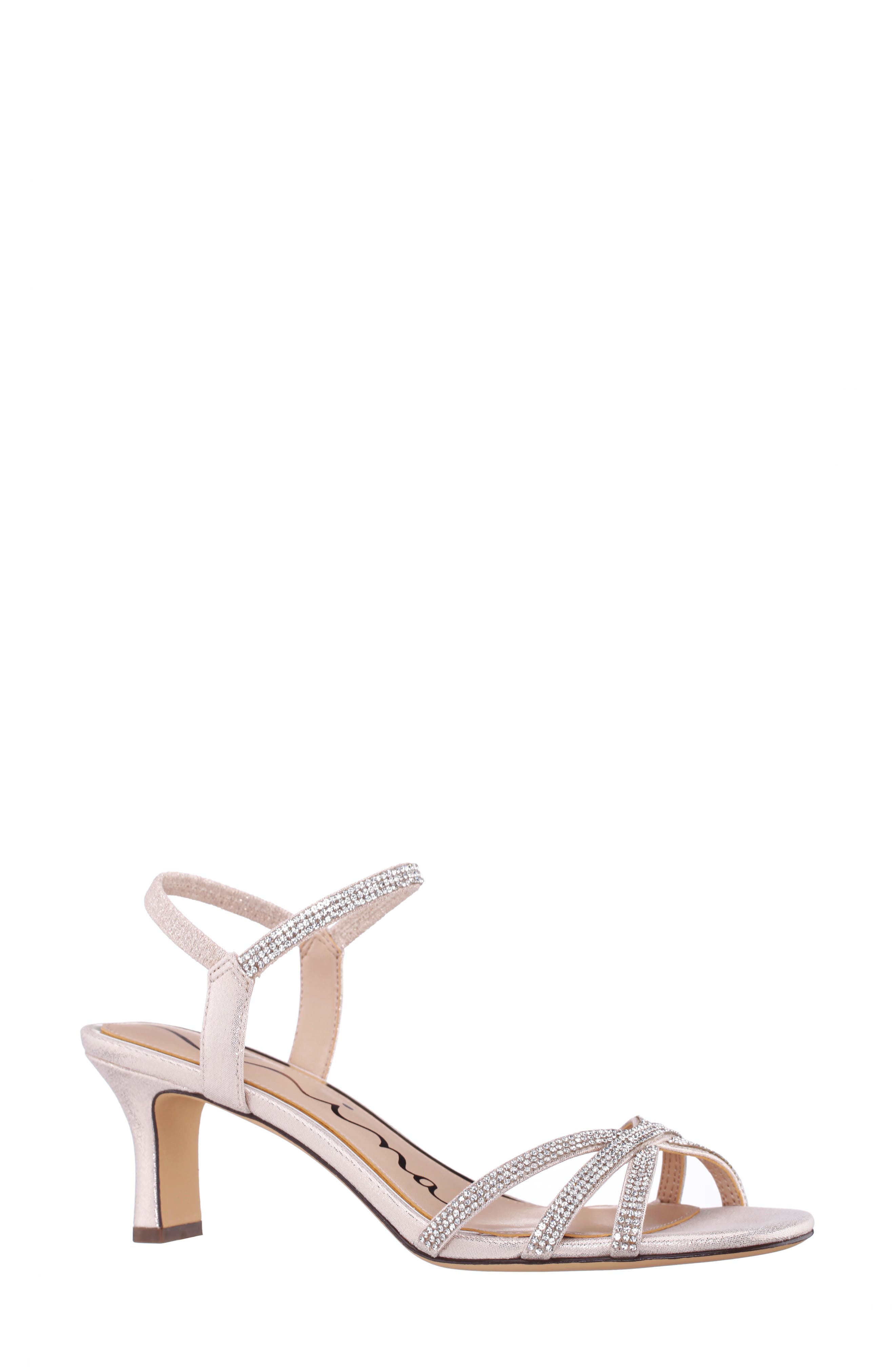Benarda Ankle Strap Sandal, Alternate, color, PLATINO