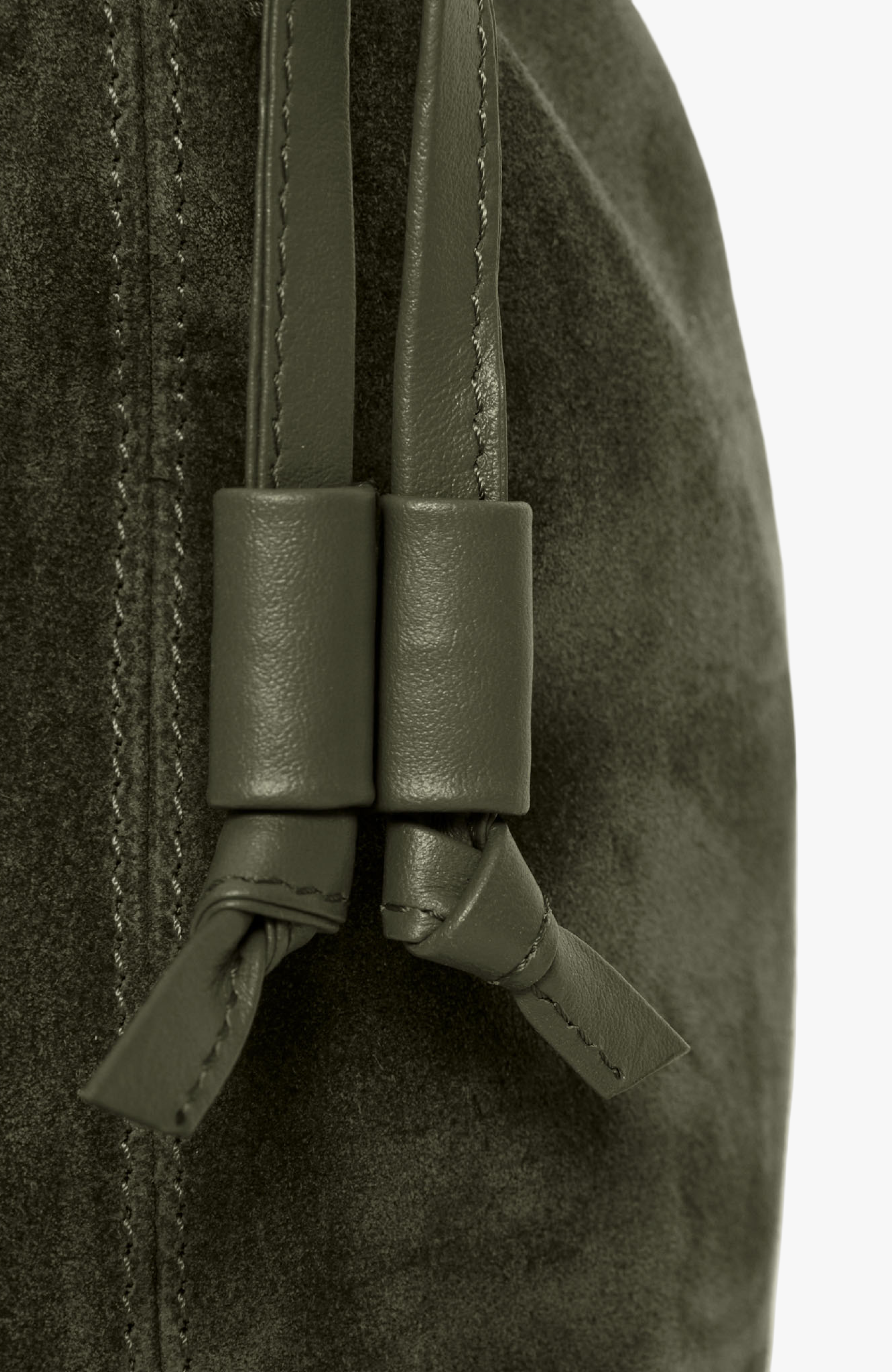 Mini Asisi Convertible Suede Crossbody, Alternate, color, Olive Suede