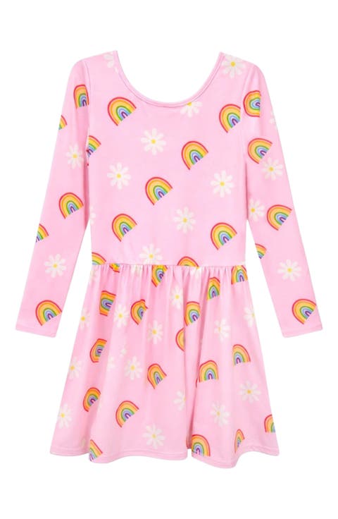 Kids' Long Sleeve Be Happy Dress