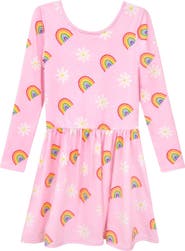 PixieLane Kids' Long Sleeve Be Happy Dress