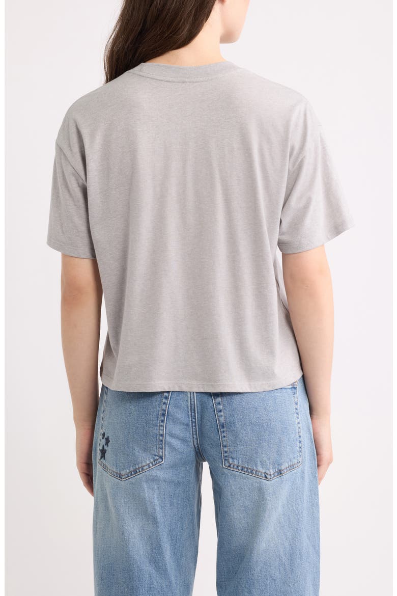 Roses Crop Graphic T-Shirt, Alternate, color, HEATHER GREY