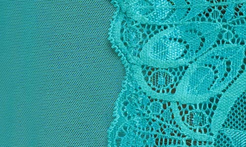 Oh La La Cheri Farah Babydoll Chemise & G-string Set In Tropical Green