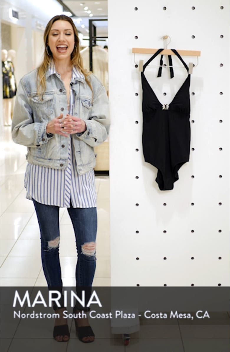 Gemini Link Halter One-Piece Swimsuit, sales video thumbnail