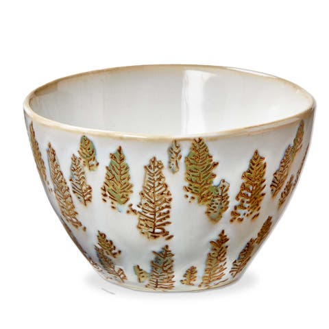 Aspen Multicolor Ceramic Serving Bowl - Perfect for Christmas!