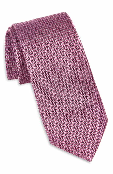 Triangle Grid Silk Tie