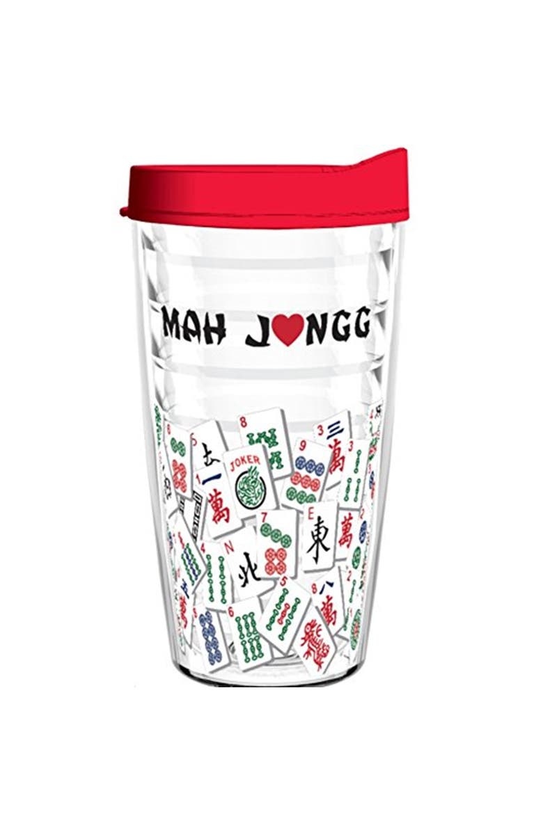 Mah Jongg Direct Mah Jongg Tumbler 16 oz Drinkware Set, Alternate, color, Multicolor
