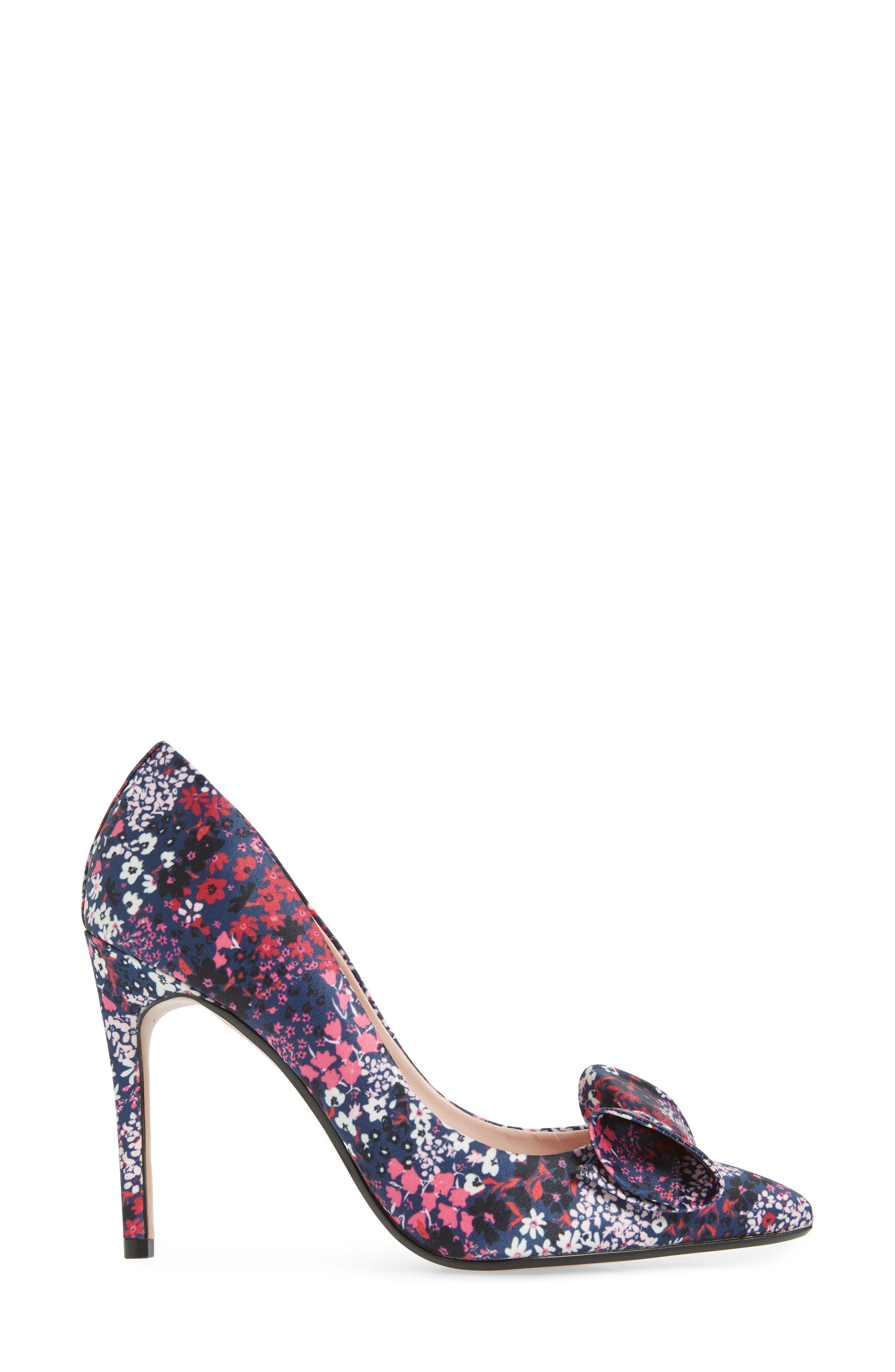 Ted Baker London Zafiina Ditsy Floral Pointed Toe Pump, Alternate, color, Navy