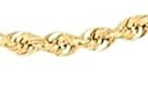A & M A&m Rope Chain Necklace In Yellow Gold