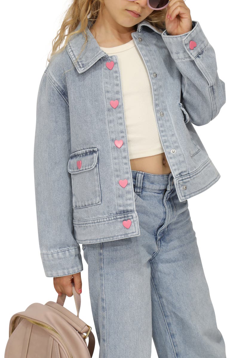 Belle & Bloom Sweet Like Me Denim Jacket, Alternate, color, Stonewash