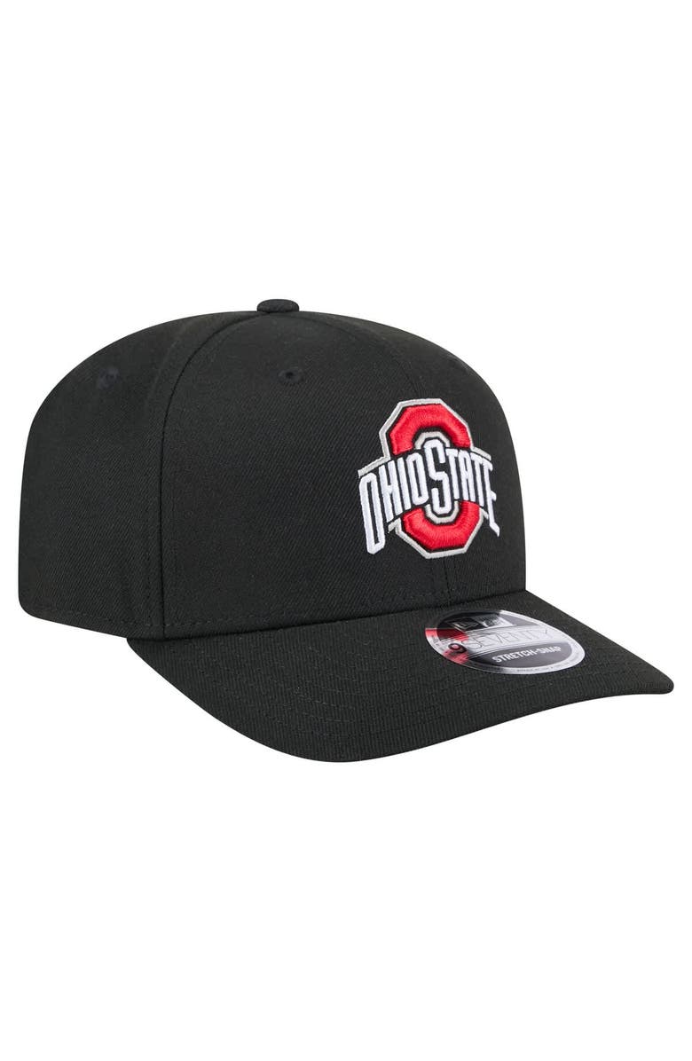 New Era Men's New Era  Black Ohio State Buckeyes 9SEVENTY Team Stretch-Snap Adjustable Hat, Alternate, color, 