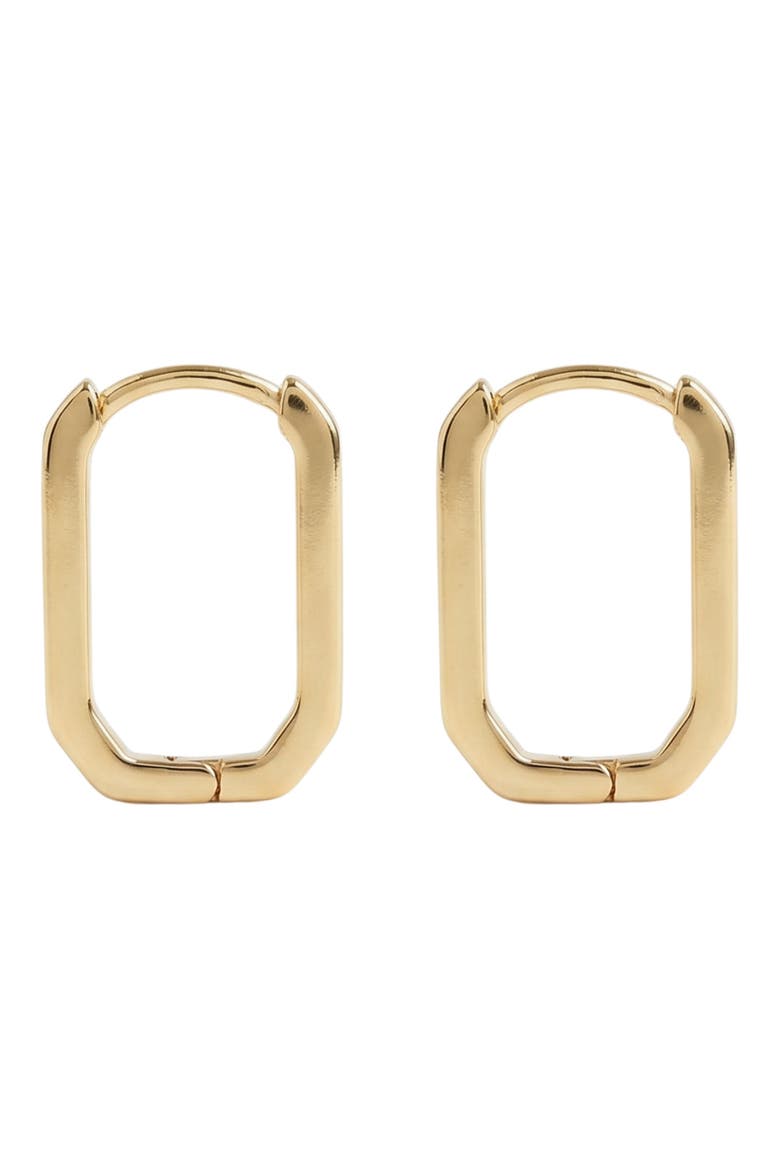 U-Hoop Earrings, Main, color, GOLD