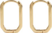 Argento Vivo Sterling Silver U-Hoop Earrings
