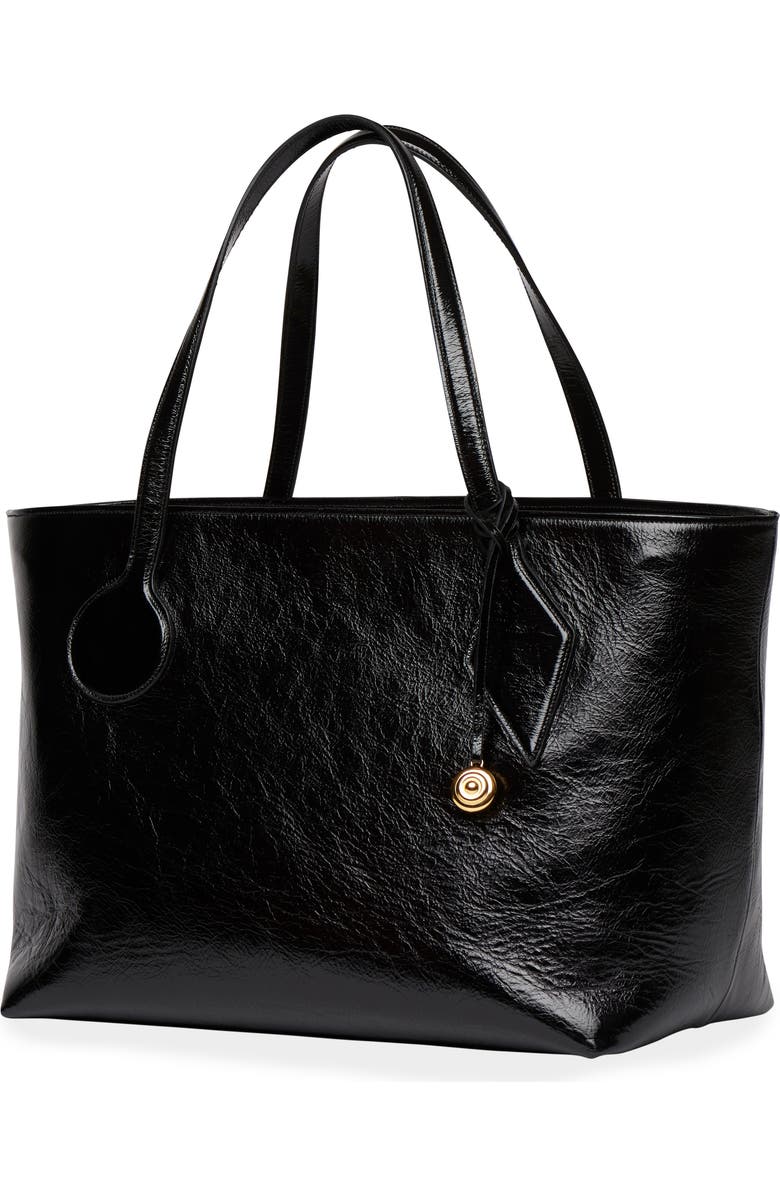 LIFFNER Large Sprout Leather Tote, Alternate, color, Black