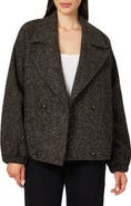 Habitual Herringbone Tweed Peacoat