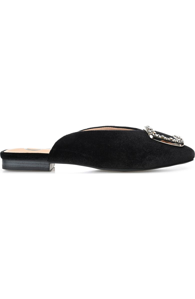Journee Collection Sonnia Flat Mule, Alternate, color, Black