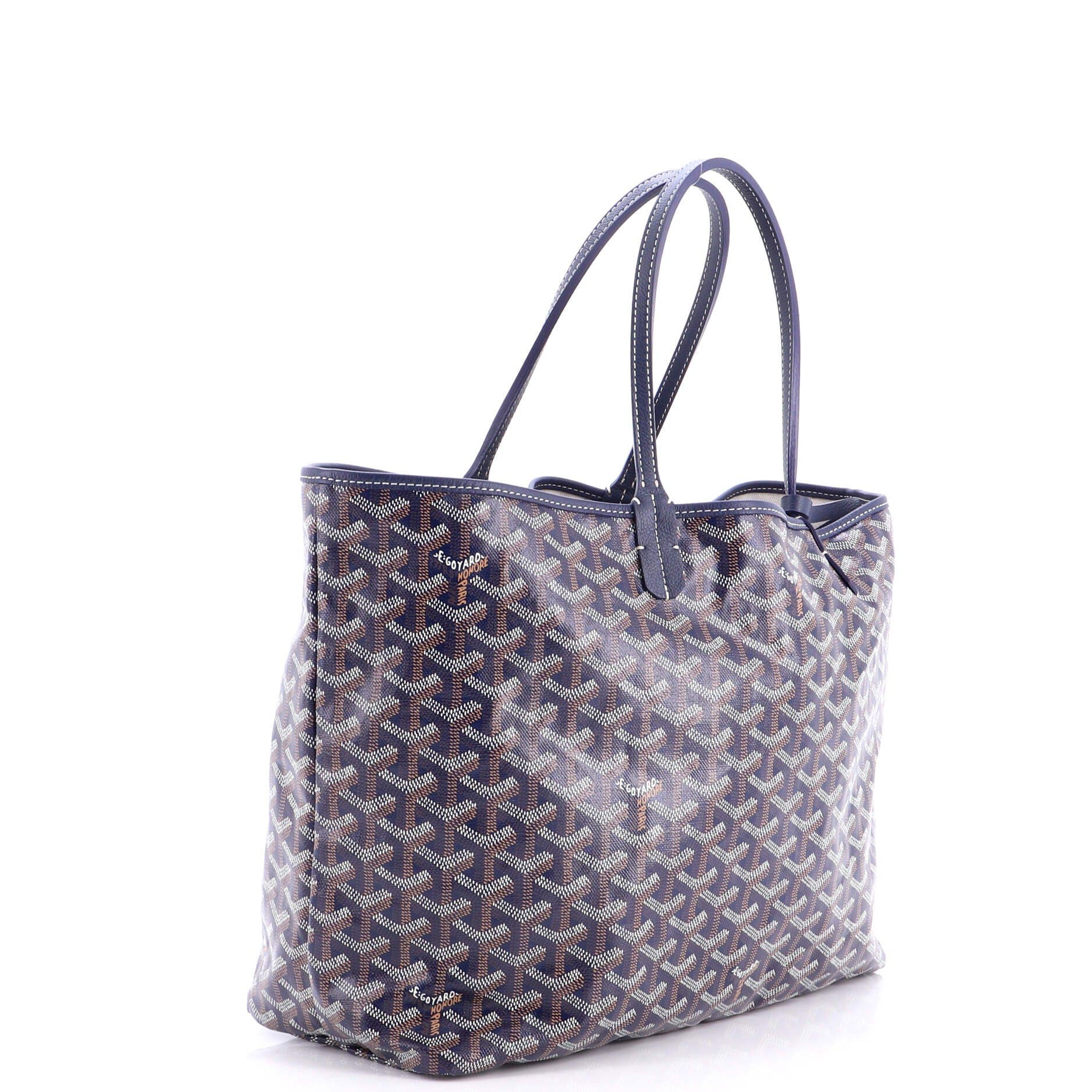 Pre-Owned Goyard Saint Louis Tote Coated Canvas PM, Alternate, color, Blue