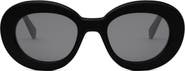 CELINE Triomphe 53mm Round Sunglasses