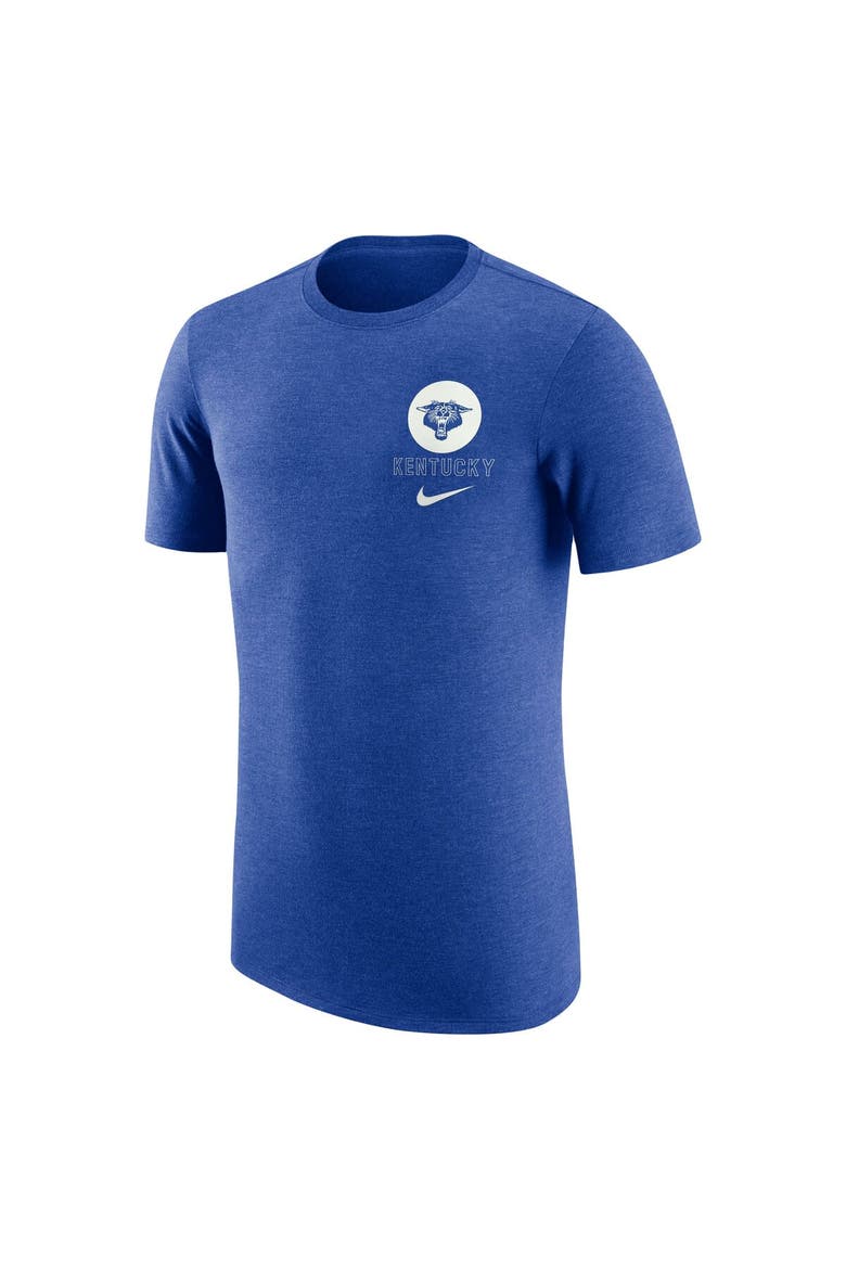 Men's Nike Royal Kentucky Wildcats Retro Tri-Blend T-Shirt, Alternate, color, Royal