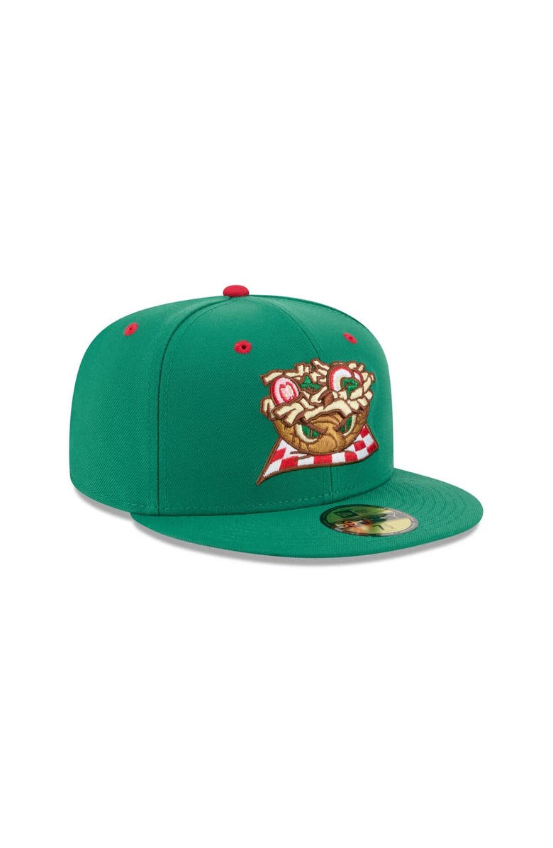 New Era Men's New Era  Green Akron RubberDucks Theme Nights 59FIFTY Fitted Hat, Alternate, color, Green